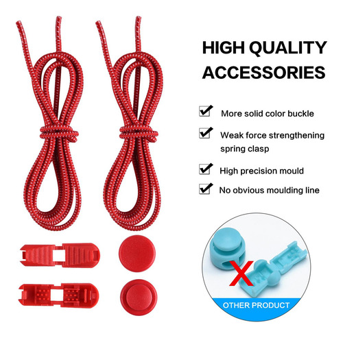 2 Cordones Elásticos Para Calzado, Diseño 2 Piezas