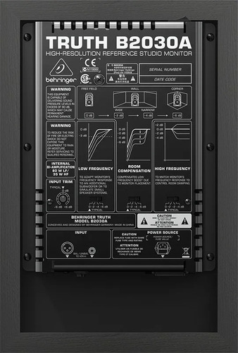 Behringer B2030a Bafle Activo Monitor Estudio 75 W Bocina