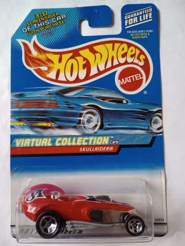 Hot Wheels Skullrider 1999 Red Metal Diecast Cars Toy Vintag