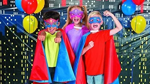 Pack De 24 Máscaras De Superhéroes Para Colorear - Divertido