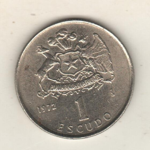 Chile Moneda De 1 Escudo Año 1972 - Km 197 - Vf+