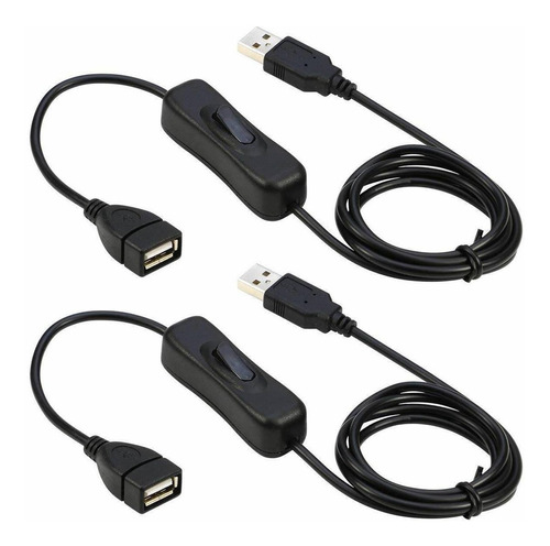 Cable De Extensión Usb Riitop Con Interruptor De Encendido