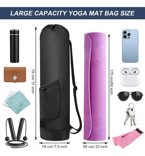 Bolsa Para Esterilla De Yoga Con Cordón, Bolsa Para Tapete