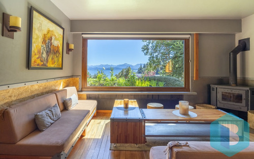 Alquiler Casa En Bariloche Con Costa De Lago Nahuel Huapi. Villa Tacul. Capacidad 8. 334.