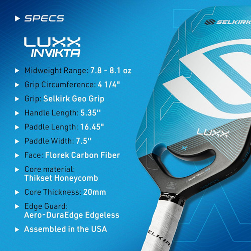 Paleta De Pickleball Selkirk Luxx Control 2024 | Paleta...