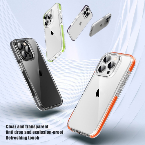 Funda Tpu Pc Para iPhone 16 Para iPhone 16 Pro/iPhone 16 Pro