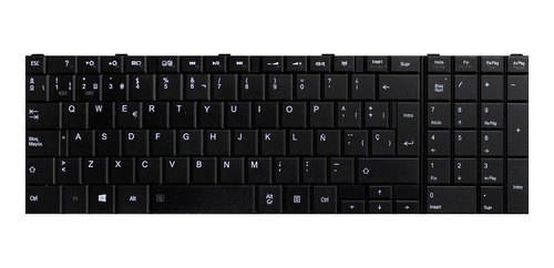 Teclado Toshiba Satellite C50 C50d-asp5368fm Negro Español