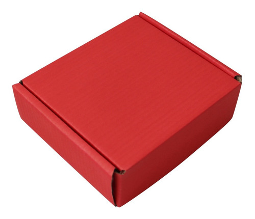 100 Mailbox 14x12x4.5 Cm. Caja De Envíos Color Rojo