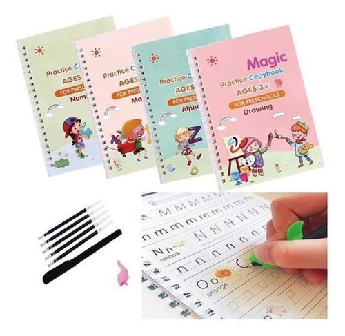 Dsv Cuaderno Profesional Para Niños De Práctica De Magia, 4