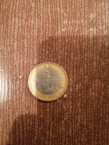 Moneda De 20 Pesos De El Año 2000 De Octavio Paz