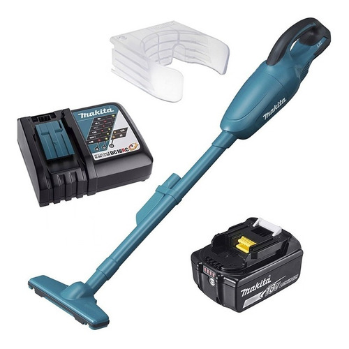 Imagem 1 de 8 de Aspirador De Pó Dcl180 Makita + Carregador E Bateria 18v 3ah