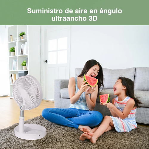 Ventilador Retráctil Portátil Recargable Plegable