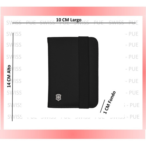 Imagen 3 de 4 de Funda Para Pasaporte Rojo O Negro, Rfid, Victorinox