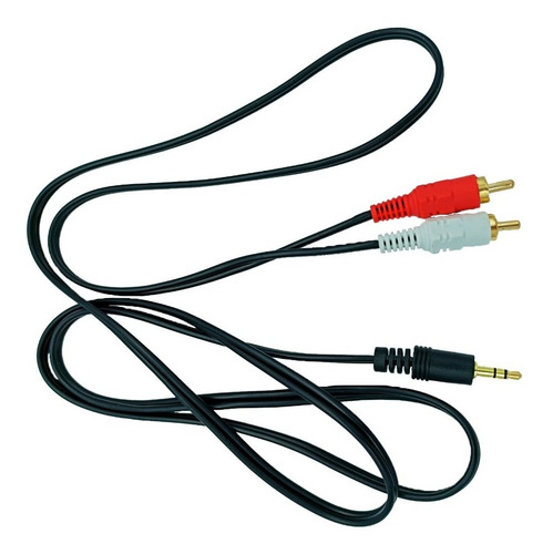 Imagen 5 de 6 de Cable Rca A Auxiliar 3.5mm Adaptador De Audio 1.5 Metros