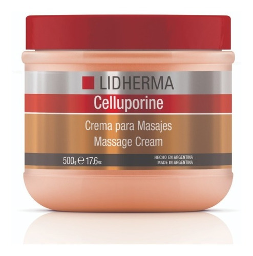 Lidherma Celluporine Crema Para Masajes Celulitis X 500g