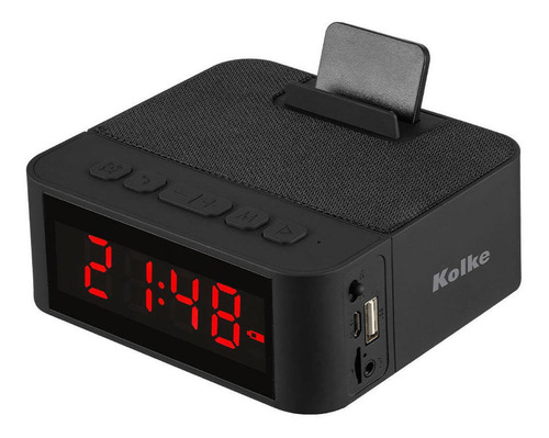 Radio Reloj Despertador Recargable Usb Bluetooth