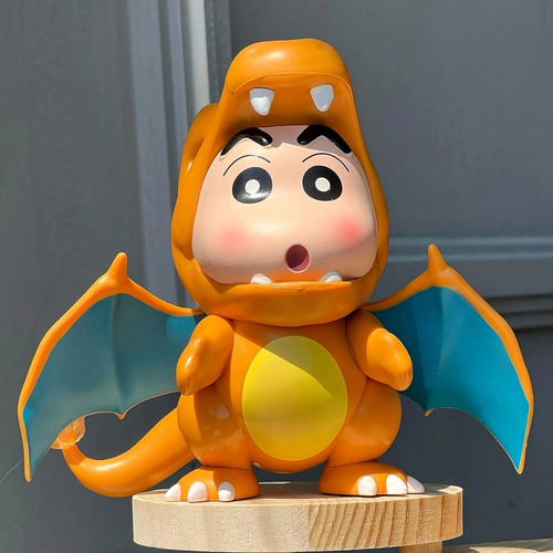 Figura De Anime Crayon Shin-chan Cos Charizard, Modelo De Ju