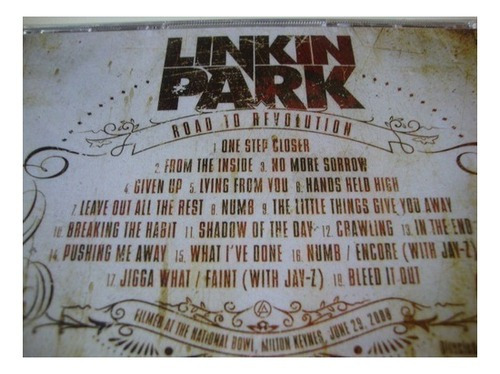CD+DVD - Linkin Park - Camino a la revolución - Importado, Lacra