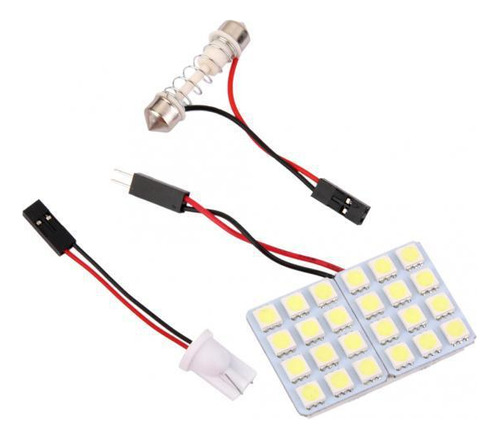 Coche De La Lámpara Del Panel Interior 24 Smd Led T10 Ba9s