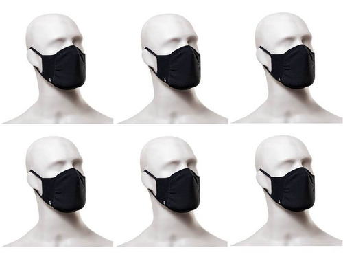Kit 6 Máscaras De Proteção Lupo Fit - Antimicrobial Lavável