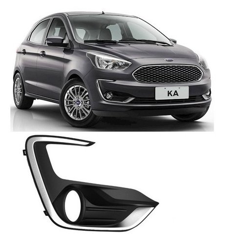 Parrilla Lateral Paragolpe Ford Ka 2019 2020 21 Crom Acomp