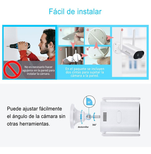 Imagen 3 de 6 de Sistema De Cámara Ip De Seguridad Wifi 2tb 8 Cámaras Audio