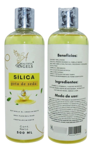 Sílica Gota De Seda 500ml Estimula Crecimiento Y Suaviza