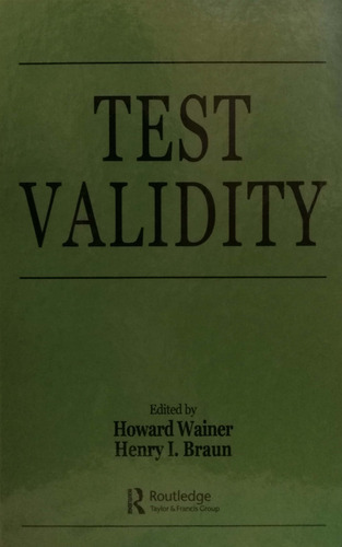 Test Validity - Wainer Howard