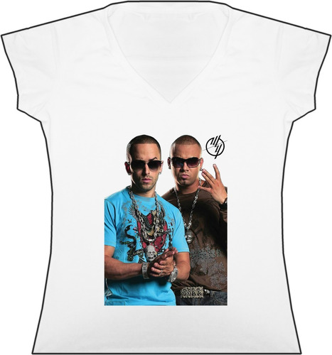 Blusa Wisin Y Yandel Reguetón Dama Camiseta Bca Urbanoz