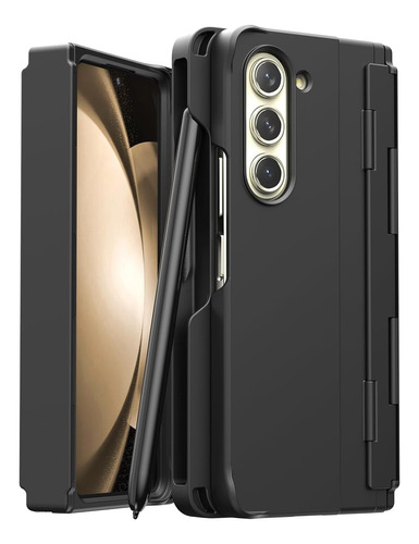 Funda Coreana Nukin 360p Para Samsung Z Fold 5 - Negro