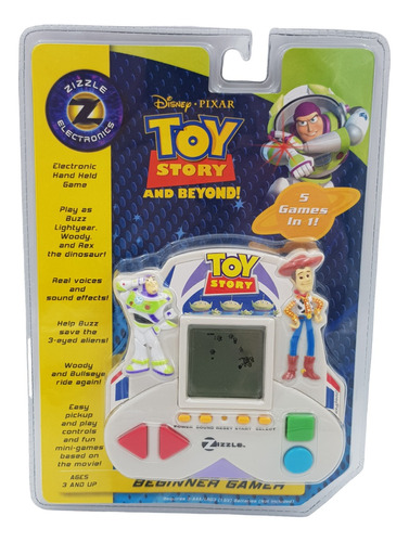 Juego Electrónico Zizzle Toy Story  Mini Juegos 3 En 1 2006