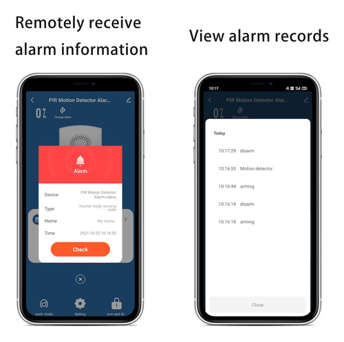 Sensor De Movimiento Inteligente Inalámbrico, 4 Modos, Alarm