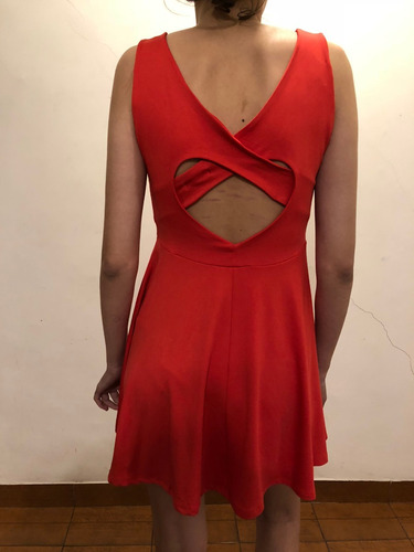 Vestido Muaa Rojo Microfibra Talle Xl