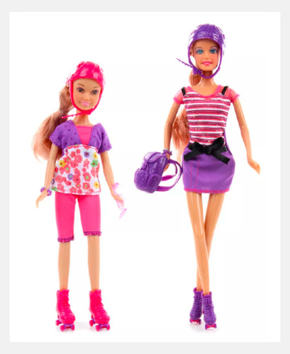 Set Muñeca Defa Lucy Con Hermanita En Patines