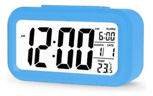 Reloj Despertador Digital Luz Lcd Temperatura Fecha