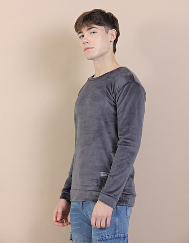 Buzo Hombre Gris Claro Plush Lauper Sport