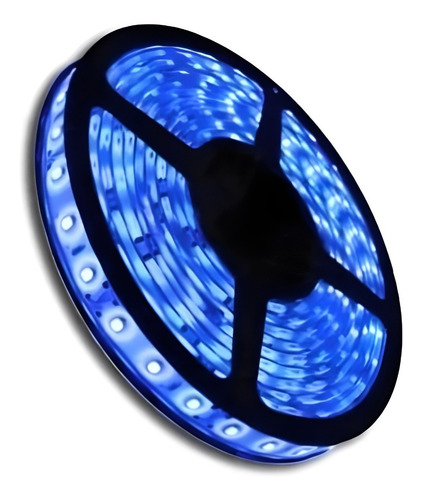 Fita Led Sem Fonte Qualidade Azul 5 Metros Decoração Azul