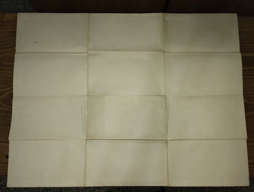 Mapa Físico-político Oceanía (96,5 X 73,1 Cm). Kapelusz 1967 (Usado)