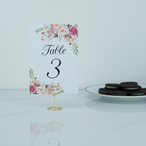Tarjetero Con Números De Mesa, 20 Unidades