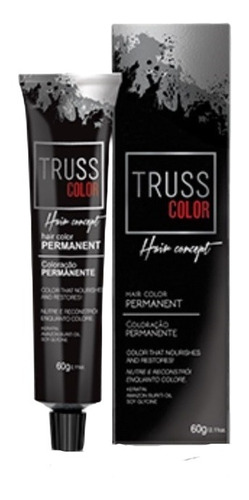 Kit Tinte Truss Professional  Colores truss Truss color permanent tono 6.0 rubio oscuro