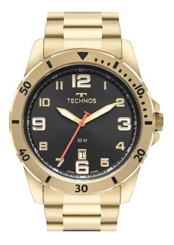Relógio Masculino Technos Analogico 2115nbp/1p Dourado