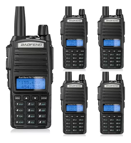 4 Radios Walkie Talkie Baofeng Uv82 Uhf/vhf 128 Canale 8km Bandas