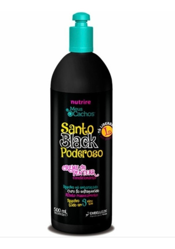 Crema Para Peinar Santo Black Novex 500g