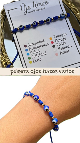 Pulseras Tejidas Con Ojo Turco O Talismán