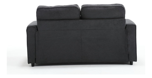 Goohome Sofá Futón Tapizado 3 En 1, Sofá Cama Convertible De