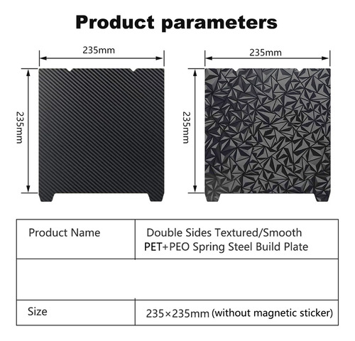 Plataforma De Impresora 3d H1h K1 K1c, Hoja De 235 X 235 Mm,