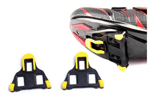 Calas De Ruta Compatibles Con Shimano / Cleats / Placas Color Amarillo