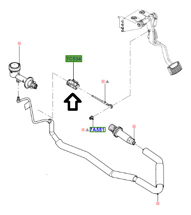 Interruptor Sensor Pedal Clucth Triton 5.4 2v Super Duty
