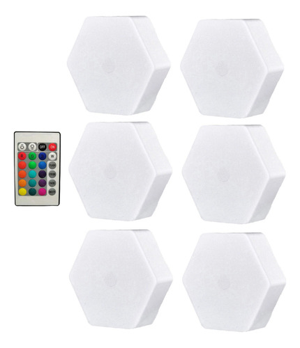 Lámpara Led Quantum Rgb Con Sensor Táctil De Luz Hexagonal R