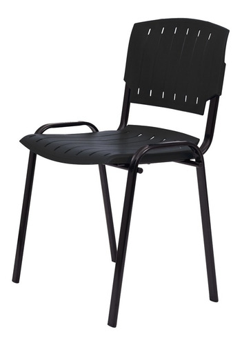 Silla Fija Oficina Modelo Prima - Negra